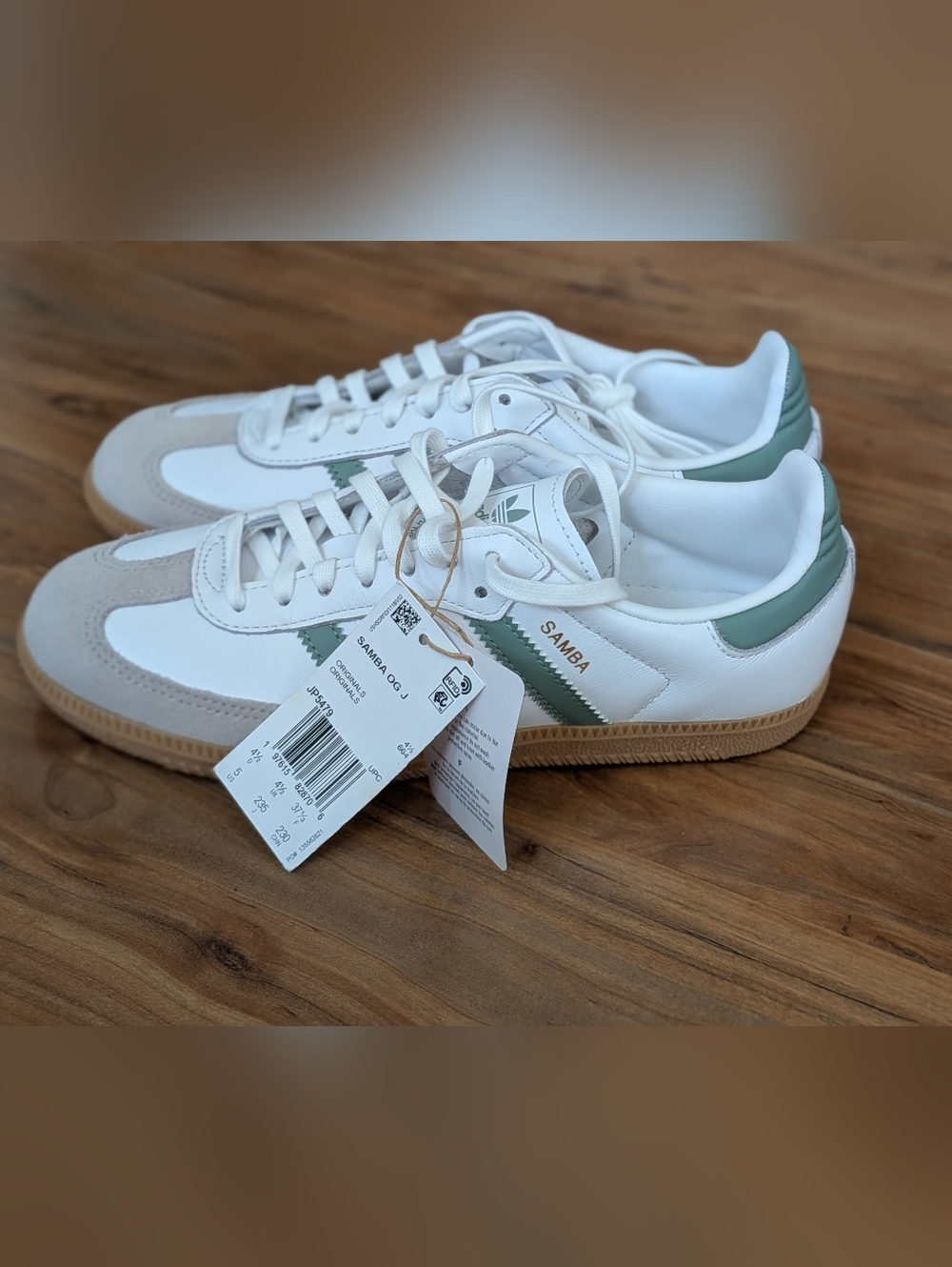 Adidas Samba OG J Silver Green/Cloud White Sneaker - Picture 5 of 14